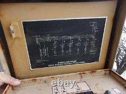 Military Surplus Generator Power Distribution Panel Box 60 Amp 3 Phase Us Army