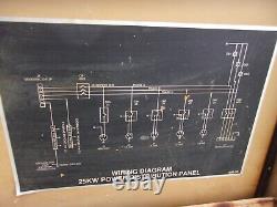 Military Surplus Generator Power Distribution Panel Box 60 Amp 3 Phase Us Army