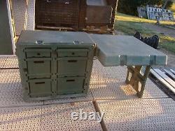 Military Surplus Hardigg Portable Field Desk Camping Hunting -kids Desk -us Army