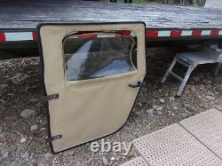 Military Surplus Hmmwv Soft Door Driver Rear Tan M998 Stitching Issue Army