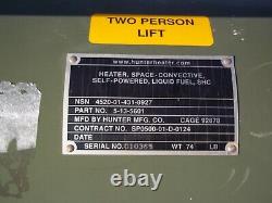 Military Surplus Hunter Space Heater Convective 35,000 Btu -missing Parts-army