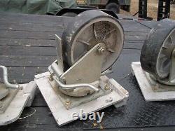 Military Surplus Isu- 4 Wheel Set To Move Isu Storage Shipping Containers Army