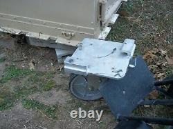 Military Surplus Isu- 4 Wheel Set To Move Isu Storage Shipping Containers Army