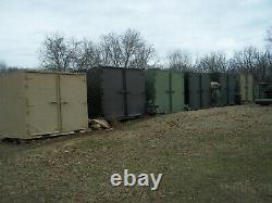 Military Surplus Isu- 4 Wheel Set To Move Isu Storage Shipping Containers Army