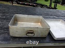 Military Surplus Kitchen M59 Field Range Pot With Griddle LID Mkt Trailer- Army