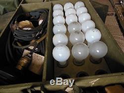 Military Surplus Large Tent Lighting Kit 110v Army Truck Trailer Camping Hunt