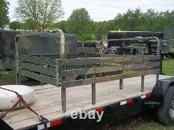 Military Surplus M101 Cargo Trailer Side Rails, And 2 Bows-short 3 Bows Us Army