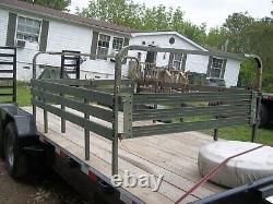 Military Surplus M101 Cargo Trailer Side Rails, And 2 Bows-short 3 Bows Us Army