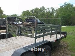 Military Surplus M101 Cargo Trailer Side Rails, And 2 Bows-short 3 Bows Us Army