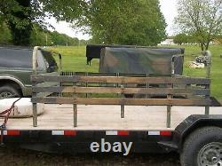 Military Surplus M101 Cargo Trailer Side Rails, And 2 Bows-short 3 Bows Us Army