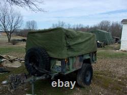 Military Surplus M101 Regular Canvas Cargo Trailer Cover Only -damaged Us Army