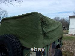 Military Surplus M101 Regular Canvas Cargo Trailer Cover Only -damaged Us Army
