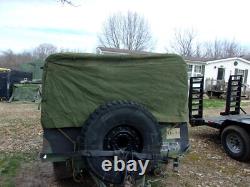 Military Surplus M101 Regular Canvas Cargo Trailer Cover Only -damaged Us Army
