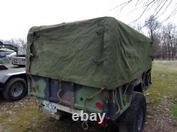 Military Surplus M101 Regular Canvas Cargo Trailer Cover Only -damaged Us Army