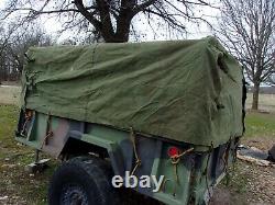 Military Surplus M101 Regular Canvas Cargo Trailer Cover Only -damaged Us Army