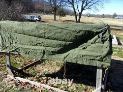 Military Surplus M101 Regular Canvas Cargo Trailer Cover Only -damaged Us Army