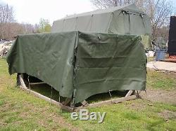 Military Surplus M105 Cargo Trailer Cover Green Truck Us Army 9 Ft Long Army