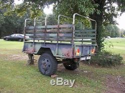 Military Surplus M105 Cargo Trailer Deer Camp Hunting Army Truck. No Title