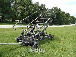 Military Surplus Maintenance Stand Portable Steps Stairs Ladder Us Army