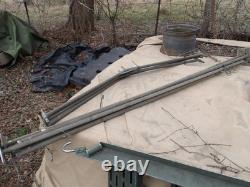Military Surplus Mgpts Temper Tent Vestibule 3-3 Section Frames Poles Arch Army