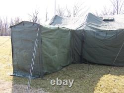 Military Surplus Mgpts Temper Tent Vestibule 3-3 Section Frames Poles Arch Army