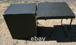 Military Surplus Portable Field Desk Camping Hunting Desk Us Army With Key