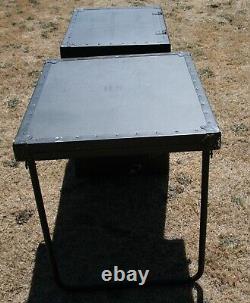 Military Surplus Portable Field Desk Camping Hunting Desk Us Army With Key