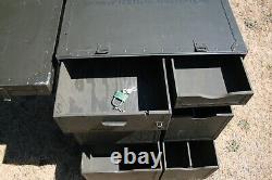Military Surplus Portable Field Desk Camping Hunting Desk Us Army With Key