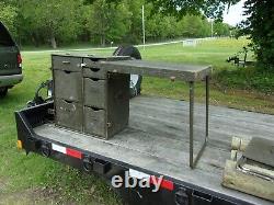 Military Surplus Portable Wood Field Desk- Kids Desk- No Stool-damaged -army