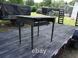 Military Surplus Portable Wood Field Table- Kids Table- Equipment Us Army