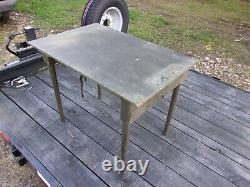 Military Surplus Portable Wood Field Table- Kids Table- Equipment Us Army