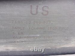 Military Surplus Portable Wood Field Table- Kids Table- Equipment Us Army