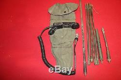 Military Surplus Radio Antenna Kit Prc 25 77 Field Phone Telephone Handset Army