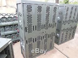 Military Surplus Secure Site Weapons Rifle Pistol Rack Cabinet Safe Gun Army