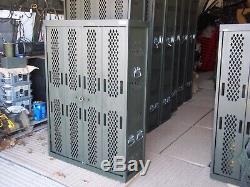 Military Surplus Secure Site Weapons Rifle Pistol Rack Cabinet Safe Gun Army