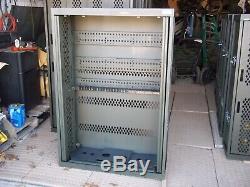 Military Surplus Secure Site Weapons Rifle Pistol Rack Cabinet Safe Gun Army