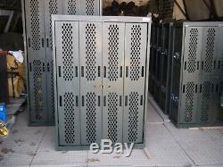 Military Surplus Secure Site Weapons Rifle Pistol Rack Cabinet Safe Gun Army