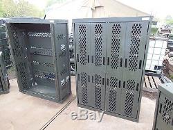 Military Surplus Secure Site Weapons Rifle Pistol Rack Cabinet Safe Gun Army