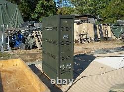 Military Surplus Secure Site Weapons Rifle Pistol Rack Cabinet Safe Gun Army