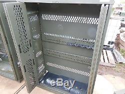 Military Surplus Secure Site Weapons Rifle Pistol Rack Cabinet Safe Gun Army