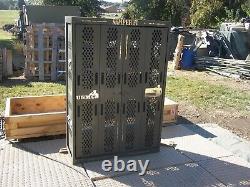 Military Surplus Secure Site Weapons Rifle Pistol Rack Cabinet Safe Gun Army