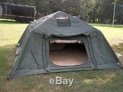 Military Surplus Soldier Crew Tent 10 X10 Camping- Fair-poor Condition -army