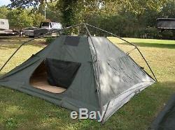 Military Surplus Soldier Crew Tent 10 X10 Camping- Fair-poor Condition -army