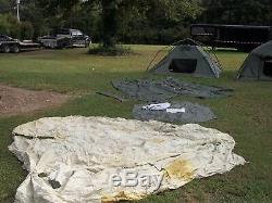 Military Surplus Soldier Crew Tent 10 X10 Camping- Fair-poor Condition -army