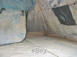 Military Surplus Soldier Crew Tent 10 X10 Camping- Fair-poor Condition -army