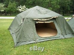 Military Surplus Soldier Crew Tent Army 5 Man Hunting Camping 10x10 Camping Us