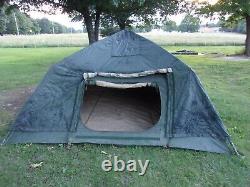 Military Surplus Soldier Crew Tent Army Camping 10 X 10 -fair-more Used -us Army