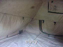 Military Surplus Soldier Crew Tent Army Camping 10 X 10 -fair-more Used -us Army