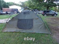 Military Surplus Soldier Crew Tent Army Camping 10 X 10 -fair-more Used -us Army
