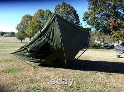 Military Surplus Soldier Crew Tent Army Camping 10 X 10 -fair-more Used -us Army